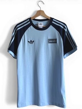 Adidas x Oasis 2025 Tour 3-Stripes Cream t-shirt